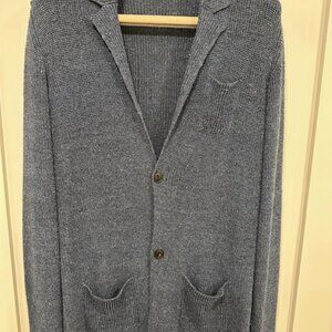 Roberto Collina Jacket Linen/Nylon Size 48 (EU) Navy
